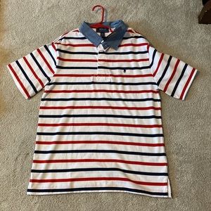 Kids large striped Ralph Lauren collard shirt